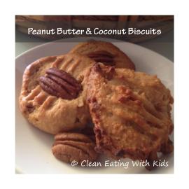 peanut butter and coconut biscuits