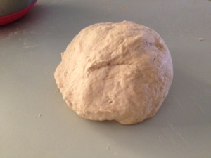 You get a beautiful ball of pizza dough. Oh yeah!